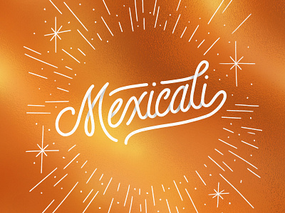 Mexicali lettering mexicali mexico procreate type typography