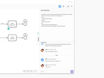Camunda Cawemo - Details bpmn design panel ui ux web
