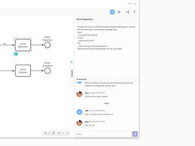 Camunda Cawemo - Details bpmn design panel ui ux web