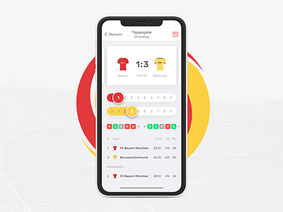 Bundesliga-Tippspiel bayern bet bundesliga design dortmund sketch slider soccer sport sportbet sports sports design ui ux