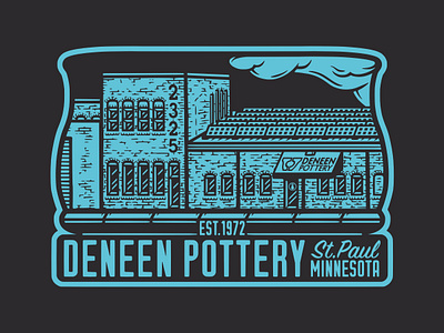 Deneen Pottery graphic illustration illustration design merch merchandise merchdesign shirtdesign shirtgraphic sticker vintage