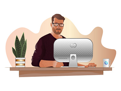 Illustration for a website adobe illustrator character design flat graphic design illustration vector vector illustration