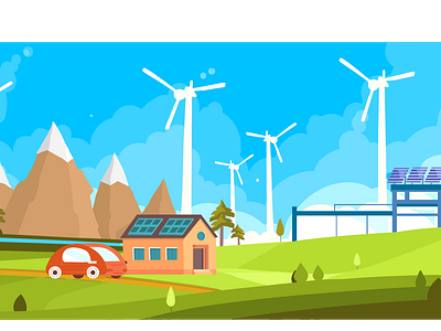 Ecology illustration vector