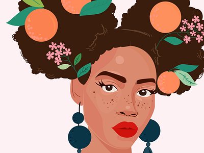 Summer Vibes art cartoon character character design concept art design drawing fashion fashion art fashion illustration flat vector flowers illustration natural hair vector wedding women