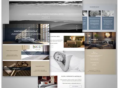Simple website NATURAL BEDS adobexd beds design luxurybed simpleweb ui web webdesign website concept website design websites