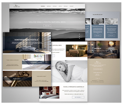 Simple website NATURAL BEDS adobexd beds design luxurybed simpleweb ui web webdesign website concept website design websites