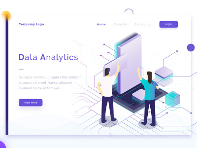 Data Analytics arslan concept design illustration landing page pakistan practice ui vector web