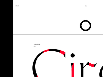 Circle One typo typogaphy