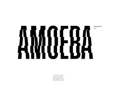 Amoeba typo typogaphy