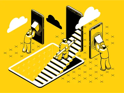 Illustration for consulting company blog art cartoon design flat illustration illustrator vector