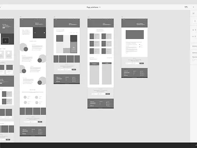 Website wireframe Adobe XD adobe art branding branding design high fidelity identity illustration minimal shots ui vector