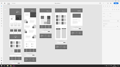 Website wireframe Adobe XD adobe art branding branding design high fidelity identity illustration minimal shots ui vector