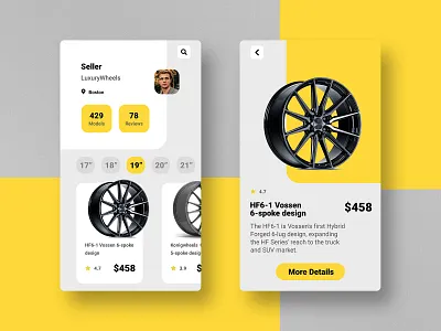 Wheels & Tires Shop App app design application application ui dashboard design design interface material mobile mobile app mobile app design mobile design mobile ui product sale ui shop tyre ui wheel