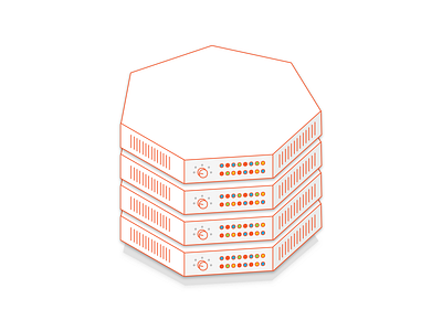 Heptagon servers heptagon heptagons kubernetes cluster server illustration servers