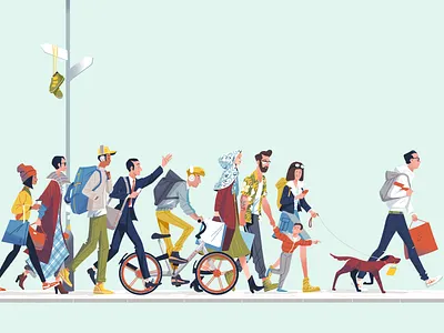 Steve Scott Format Jelly London Illustration 2d characterdesign colour commute digital graphic design illustration illustrator jelly london steve scott