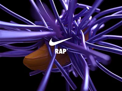 NikeLand | RAP™ airmax animated branding cinema4d cinema4dr20 gradient identity justdoit logomark minimal motion motiondesign nike octane packaging r20 type typography xparticles