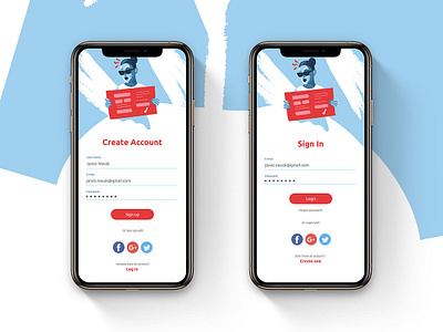 Sign Up I Daily UI #001 concept daily ui iphone mobile mobile ui ui ux