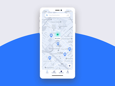 Parking Finder iOS App icons mobile ui user experience user interface ux