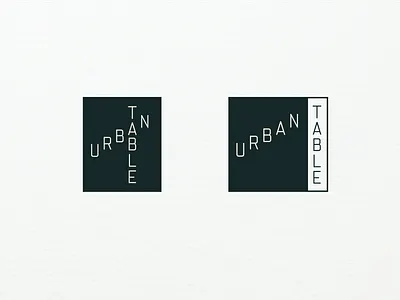 Urban Table - Alternate Universe identity minimal monospaced restaurant restaurant branding simple urban