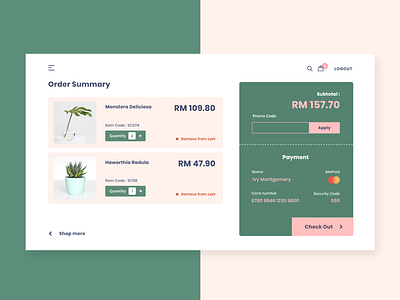 Daily UI #002 - Check Out checkout concept design dailyui uidesign uiux web design