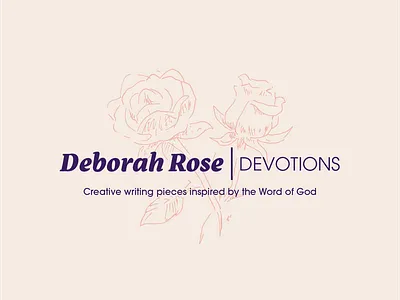 Deborah Rose | Devotions branding branding and identity design logo logo design logotype