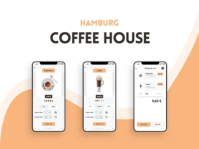 Coffee House Hamburg adobe photoshop adobe xd app app design beginner coffee coffee house design ui ui design ux ux design