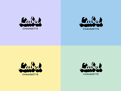 Logo Label Chaussette brand and identity branding design identity logo typography