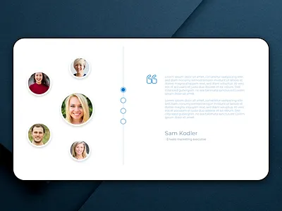 webpage testimonial design adobe art branding design dailyui design illustration minimal shots ui ux vector