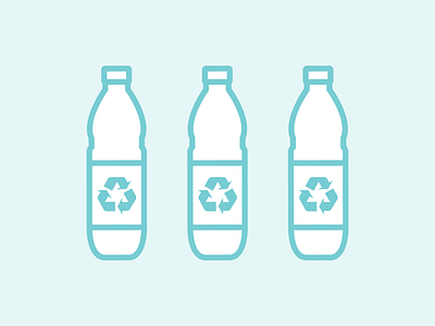 Water Bottle Icons art design icon icon design illustrator melmelart recycle vector vector art