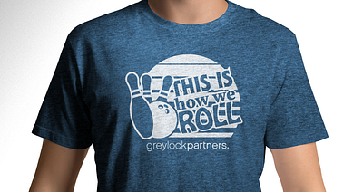 Bowling T-Shirt Art bowling greylock marketing merchandise sports t shirt vc venture capital
