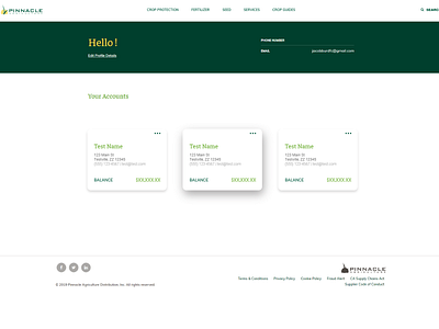 Profile View ui user experience ux web design