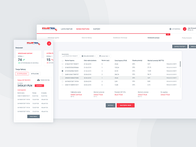 Invoicing system UX/UI accounting app dashboard design financial invoice management system mobile design ui ux webapplication