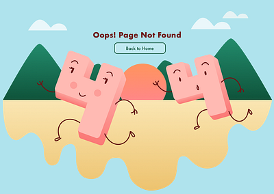 Daily UI | 008 — 404 Page daily 100 challenge dailyui design desktop design illustration ui webdesign