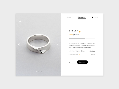 Daily UI 032_Crowdfunding Campaign design ui ux web website