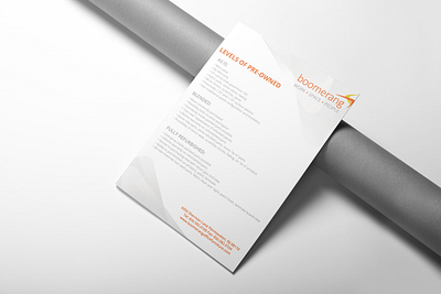 Boomerang One Pager boomerang branding creative design designinspiration identity design indesign inspiration layout design one pager typogaphy