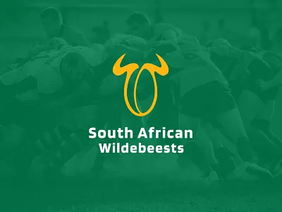 Daily Logo Challenge | Day 032 (Sports Team) branding concept dailylogochallenge design design challenge identity logo logo challenge logo concept rugby rugby logo south african south african wildebeests sports team vector wildebeest