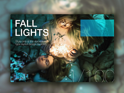 Fall Lights darold pinnock design layout type layout type study typeface typography