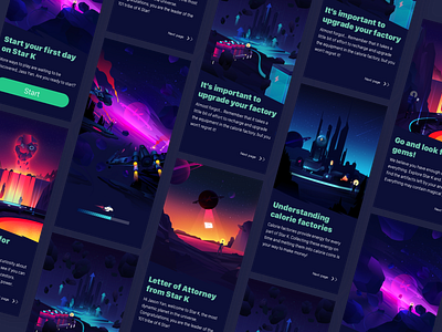 Game Guide Page Design app design game illustration interface onboarding ui