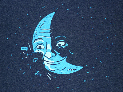 You Up? T-shirt design design drawing illustration screen printing screenprint smartphone space t shirt