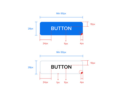 Button button clean design flat illustration material ui typography ui vector website