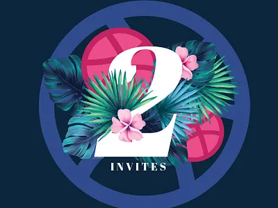 02 Invites Available draft dribbble dribbble invite giveaway illustration invitation invite