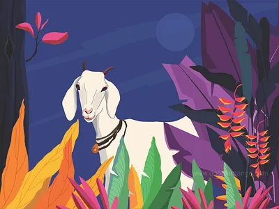 Mr. Naughty Goat - Character Illustration art beauty character illustration creative art creative illustration design digital art goat illustration naughty goat vector drawing