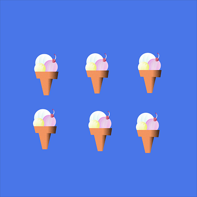 Ice Cream branding design icon illustration web