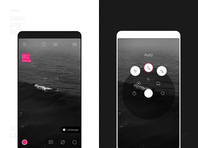 Doki Camera App UI Design One app camera color design icon ios iphone personal ui