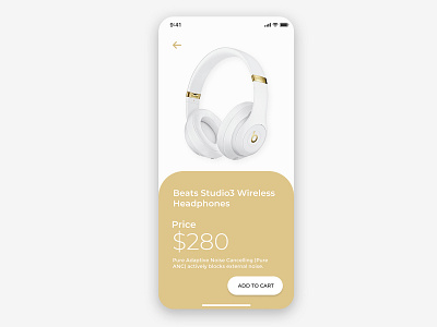 Beats | Add to Cart daily ui dailyui interaction ui ui ux ui design uidesign uiux uiux design uiuxdesign uiuxdesigner user interface ux ui