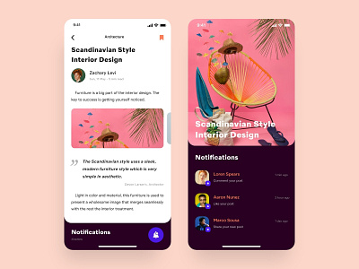 Service articles - mobile app app app design app ui application application ui article page color design dribbble dribbble best shot ios minimal minimalism photo shot ui ux