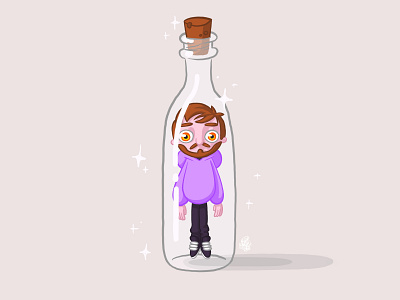 Bottled Up art artist artwork draw drawing illustrate illustration illustration digital illustrator ipad portrait procreate sketch sketching