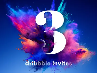 I've got 3 dribbble invites! draft dribbble dribbble invitation dribbble invite dribbble invites explosion get drafted invitation invitations invite powder smoke