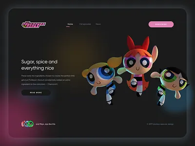 powerpuff girls website powerpuff web webdesign website