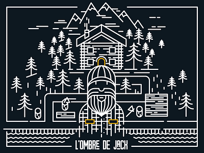 L'ombre de Jack design graphisme illustration line line art line graphic lombre de jack vector